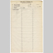 Storage list for Mrs. H. Furuta (ddr-sbbt-2-85)