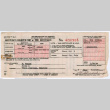 Certificate holder's part of tire certificate (ddr-densho-501-216)