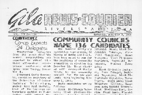 Gila News-Courier Vol. III No. 194 (December 2, 1944) (ddr-densho-141-350)