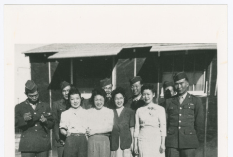 Group of servicepeople and civilians (ddr-densho-1007-248)