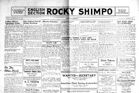 Rocky Shimpo Vol. 11, No. 117 (September 29, 1944) (ddr-densho-148-50)