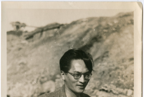 Man on beach (ddr-densho-426-1052)