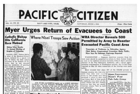 The Pacific Citizen, Vol. 18 No. 19 (June 3, 1944) (ddr-pc-16-23)