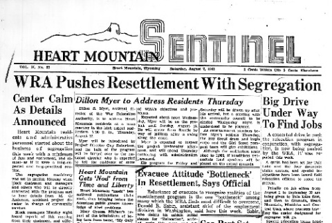 Heart Mountain Sentinel Vol. II No. 32 (August 7, 1943) (ddr-densho-97-140)