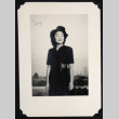Woman wearing a pearl necklace (ddr-densho-542-724)