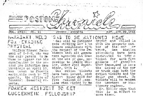 Poston Chronicle Vol. XVIII No. 21 (April 29, 1944) (ddr-densho-145-499)