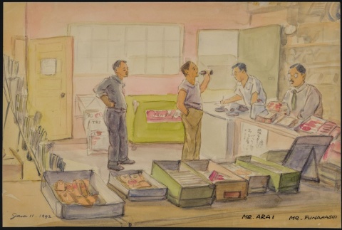 Painting of the Santa Fe canteen (ddr-manz-2-27)