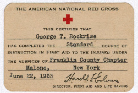 First Aid Certificate (ddr-densho-335-200)