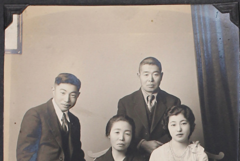 Portrait of Tsuji family (ddr-densho-493-180)