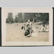 2 women on a wooded beach (ddr-densho-378-855)