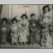 Shirley Shigeko (Abe) Iriye with Lenard, Sharon, Carolyn and unidentified girl (ddr-densho-522-738)