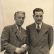 Two men posing for a photograph (ddr-njpa-4-145)