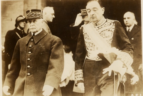 Philippe Petain walking with another man (ddr-njpa-1-1311)