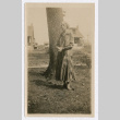 Woman in front of tree (ddr-densho-335-84)