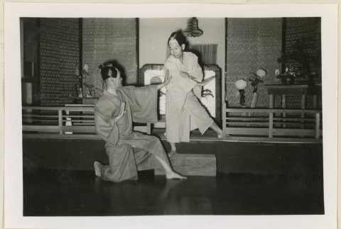 Two performers in a drama (ddr-densho-37-941)