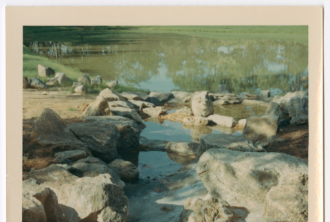 Rock formation with water puddles (ddr-densho-377-1993)