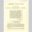 Community school forum, vol. 1, no. 1 (November 20, 1942) (ddr-csujad-48-127)