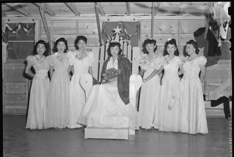 Labor Day queen and her court (ddr-densho-37-322)