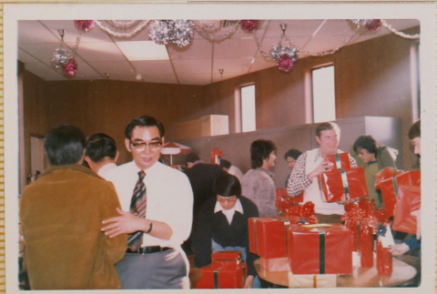 Group gathering presents (ddr-densho-426-1217)