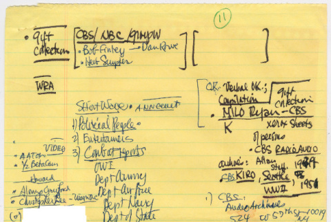Research notes (ddr-densho-1007-880)