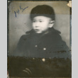 Baby in black hat and coat (ddr-densho-483-600)