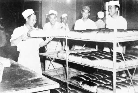 Japanese Americans baking bread (ddr-densho-37-244)