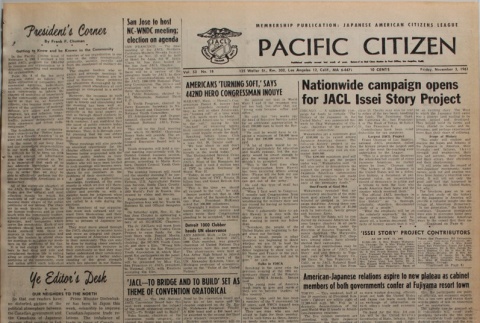 Pacific Citizen, Vol. 53, No. 18 (November 3, 1961) (ddr-pc-33-44)