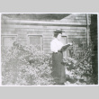 Woman reading outside (ddr-densho-1007-798)