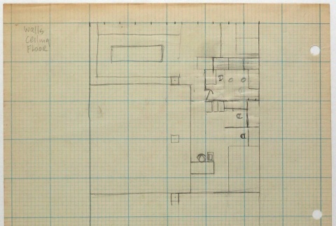 Hand Drawn Floor Plan (ddr-densho-424-383)