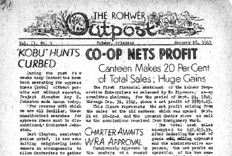 Rohwer Outpost Vol. II No. 5 (January 16, 1943) (ddr-densho-143-24)