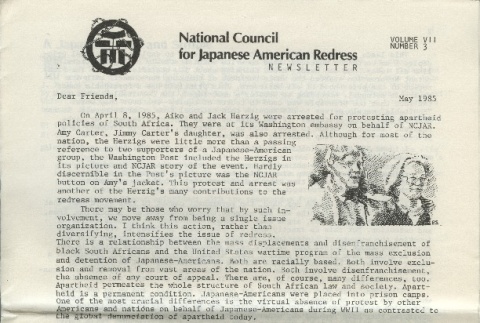 National Council for Japanese American Redress Newsletter, Vol. VII No. 3 (ddr-densho-274-51)