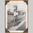 Gary Kikawa standing on a path (ddr-densho-542-87)