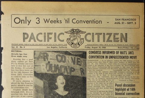 Pacific Citizen, Vol. 43, No. 6 (August 10, 1956) (ddr-pc-28-32)