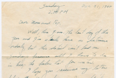Letter from Tadashi Ishida to Mr. & Mrs. Y Ishida (ddr-densho-535-106)
