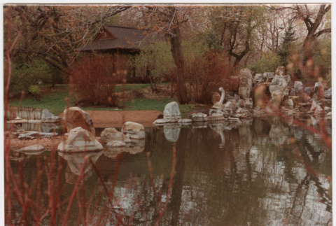 Pavilion and pond (ddr-densho-377-2130)