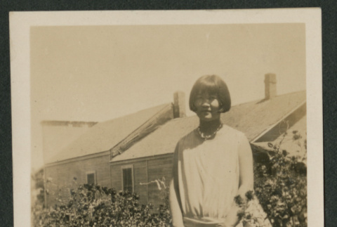 woman in garden (ddr-densho-378-665)