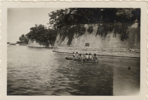 Six men in row boat (ddr-densho-466-382)
