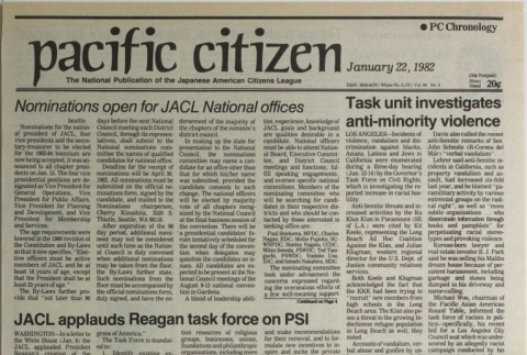 Pacific Citizen, Vol. 94, No. 3 (January 22, 1982) (ddr-pc-54-3)