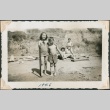 Boy and girl on a beach (ddr-densho-321-168)