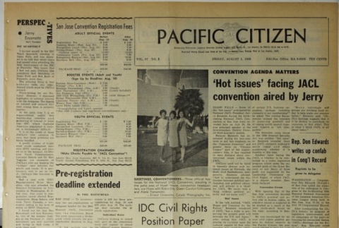 Pacific Citizen, Vol. 67, No. 5 (August 2, 1968) (ddr-pc-40-31)
