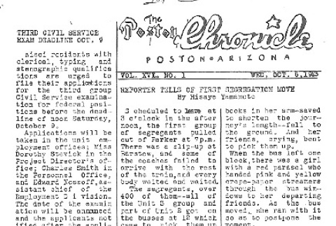 Poston Chronicle Vol. XVI No. 1 (October 6, 1943) (ddr-densho-145-418)