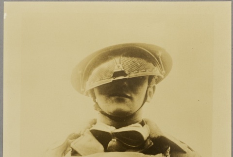 Photo of a soldier wearing protective eye gear (ddr-njpa-13-1520)