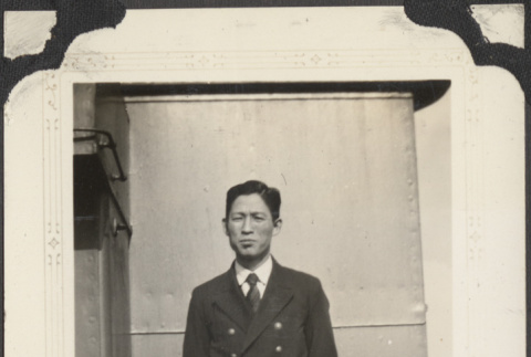 Mr. Mizuno, engineer of the ship Hikawa (ddr-densho-432-156)