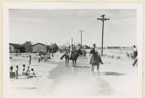 Mounted force at July 4th parade (ddr-densho-37-1599)