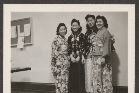 Four women in traditional dress (ddr-densho-287-108)