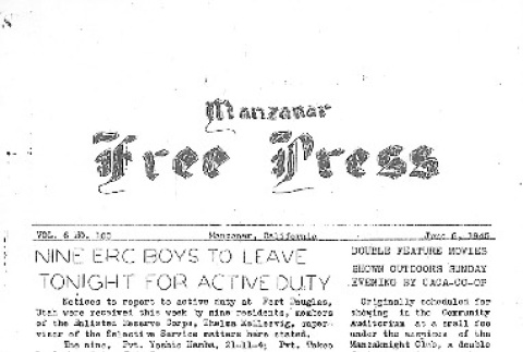Manzanar Free Press Vol. 6 No. 100 (June 6, 1945) (ddr-densho-125-346)