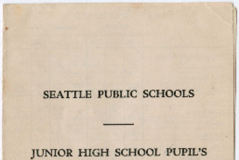 Quarterly Report, Washington Junior High School (ddr-densho-355-64)