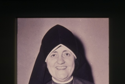 (Slide) - Image of portrait of nun (ddr-densho-330-98-master-76a8a18e28)