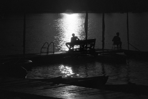 Campers sitting on a dock (ddr-densho-336-433)