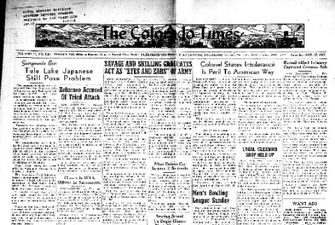 Colorado Times Vol. 31, No. 4380 (October 27, 1945) (ddr-densho-150-91)